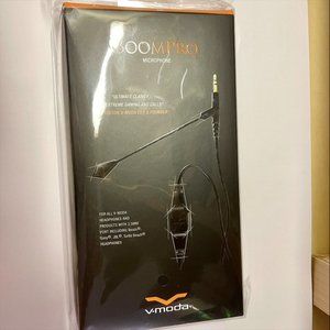 V-MODA BoomPro Microphone w/ 3.5mm Y-Adapter Gaming, Broadcast & Calls - Black